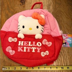 Hello Kitty Pink and Red Plush Bag